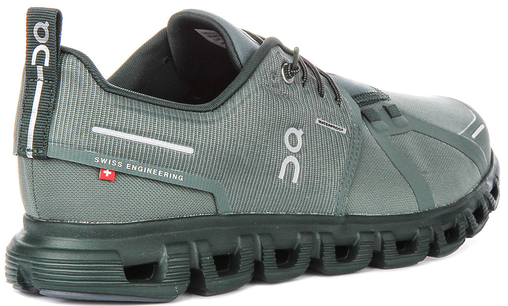 On Running Cloud 6 Waterproof In Olivegreen For Men
